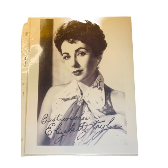 Set of 2 Grace Kelly and Elizabeth Taylor 8.5" x 11 Photo Reproductions Facsimil - Picture 7 of 11